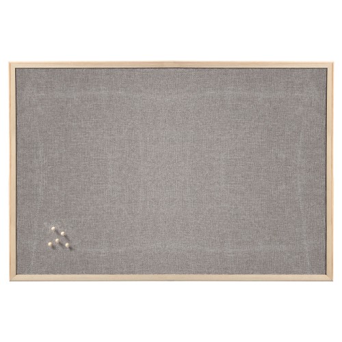 Pinboard, Leinen/Holz.