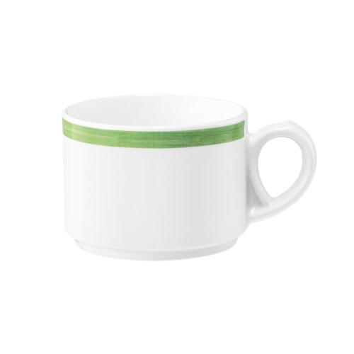 Seltmann Obere zur Kaffeetasse 0,18 l, rund, Form: Community, Dekor: 57394 Pinselband 7, hohe Kantenschlagfestigkeit, Made in Germany
