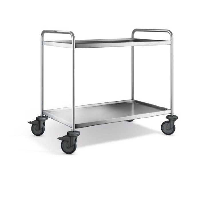 Blanco Servierwagen SW 10 x 6-2  mit Kunstoffrolle Maße 1100 x 700 x 950 mm Abstand zwischen den Borden 585 mm