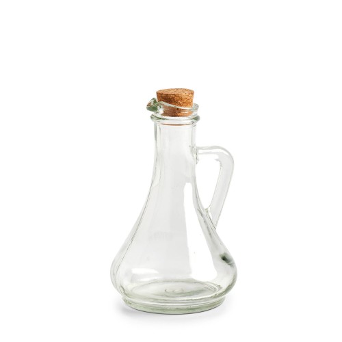 Essig-/Ölflasche, 270 ml, Glas/Kork. Ø: 90 mm. Höhe: 165 mm.