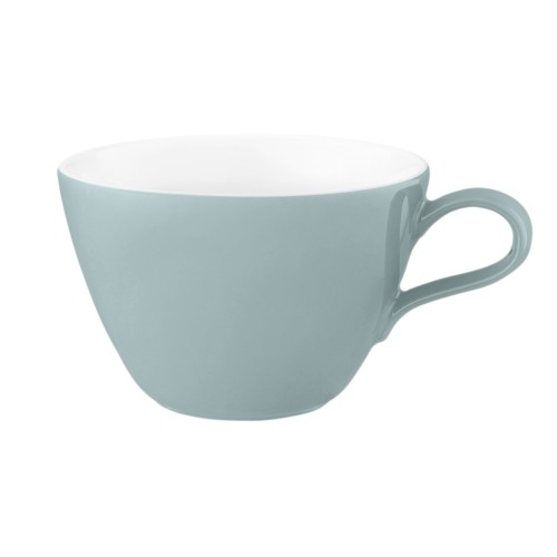Seltmann Milchkaffeeobertasse 0,37 l, rund, Form: Life, Dekor: 25674 Fashion green chic, hohe Kantenschlagfestigkeit, Made in Germany