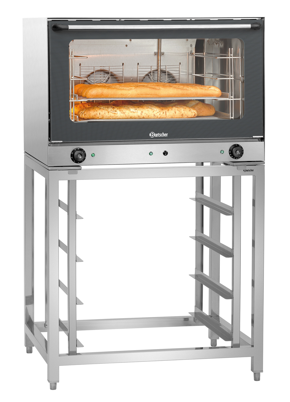 Bartscher Untergestell AT400 | Anzahl Einschübe:4 | Maße: 83,3 x 67,3 x 84,4 cm. Gewicht: 12,4 kg