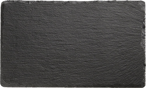 Naturschieferplatte 24 x 15 cm Materialstärke 6-9 mm möbelschonende Füßchen gebrochene Kanten glänzende, versiegelte