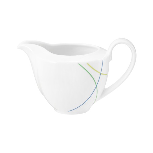 Seltmann Gießer 2 0,25 l, rund, Form: Community, Dekor: 57403 Green Line, hohe Kantenschlagfestigkeit, Made in Germany