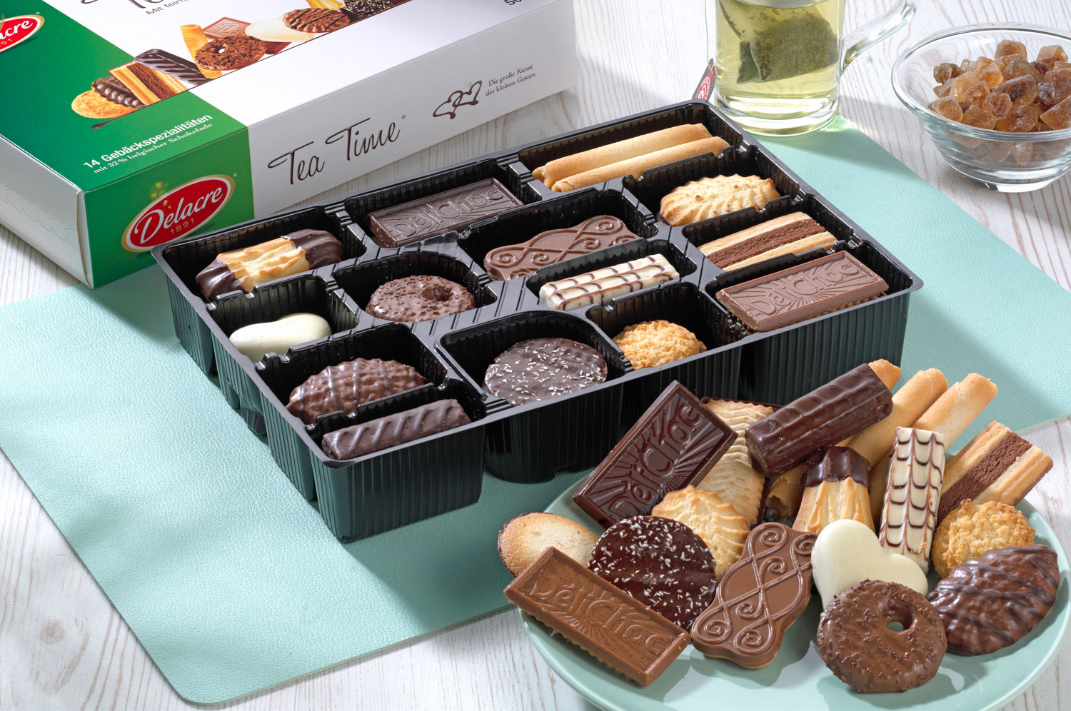 Delacre Tea Time Gebäckmischung Inhalt: 500 g je Karton.