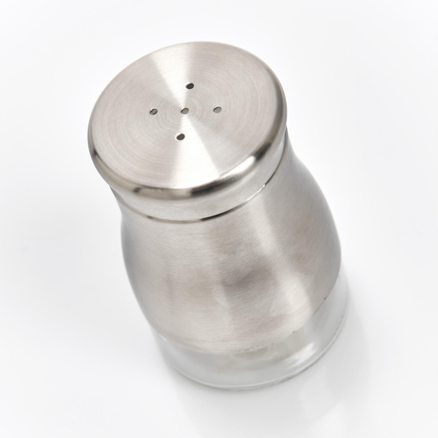 Pfefferstreuer, Glas; Edelstahl 202 gebürstet, Ø6x9,5 cm. Farbe: silber. Fassungsvermögen: 150 ml. Der Pfefferstreuer überzeugt durch sein