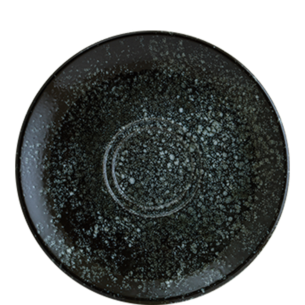 Bonna Cosmos Black Gourmet Kombiuntertasse 16cm, Envisio Digitaldruck, schwarz, Porzellan
