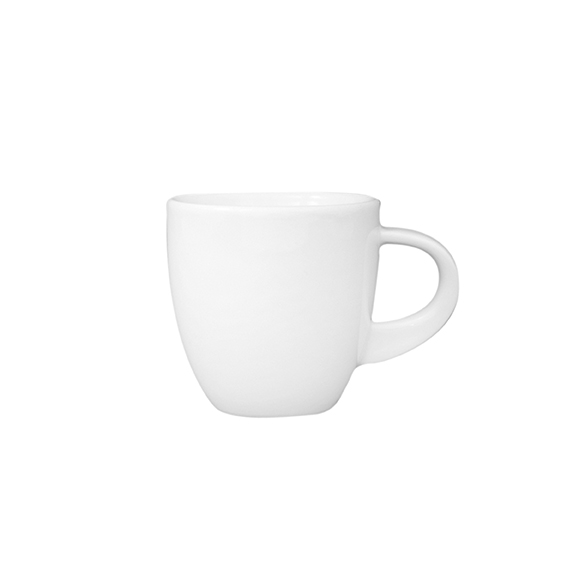 Obertasse 0,10 l - Form: Universo - weiss - aus, Porzellan. Hersteller: Eschenbach. "Made in, Germany".