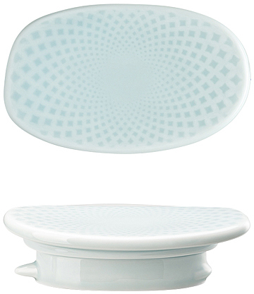 Junto Opal Green (grün) von Rosenthal, Deckel zur Teekanne für 6 Personen aus Porzellan