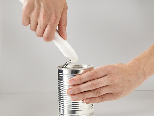 Joseph Joseph Can-do Plus - Dosenöffner mit Abhebeautomatik und Dosenring-Heber - dunkelgrau