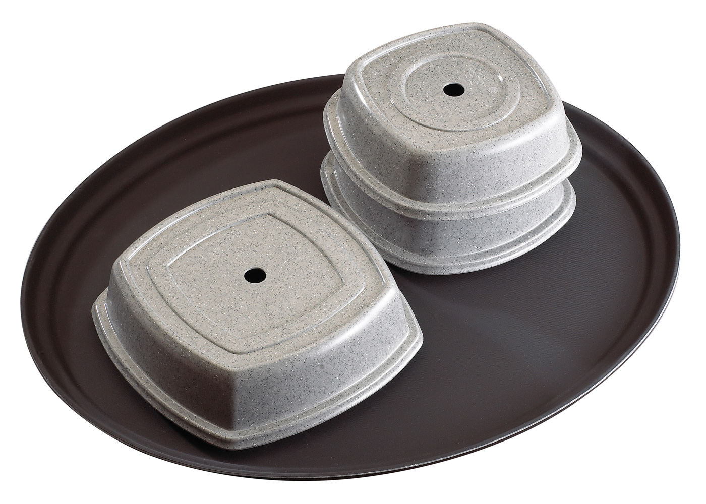 Camtread Tablett, Ovales – Niedriges Profil, 56 x 68,5 cm, Tavernenbraun von Cambro