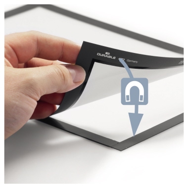 DURABLE Magnetrahmen DURAFRAME® DIN A4 schwarz 2 St./Pack.