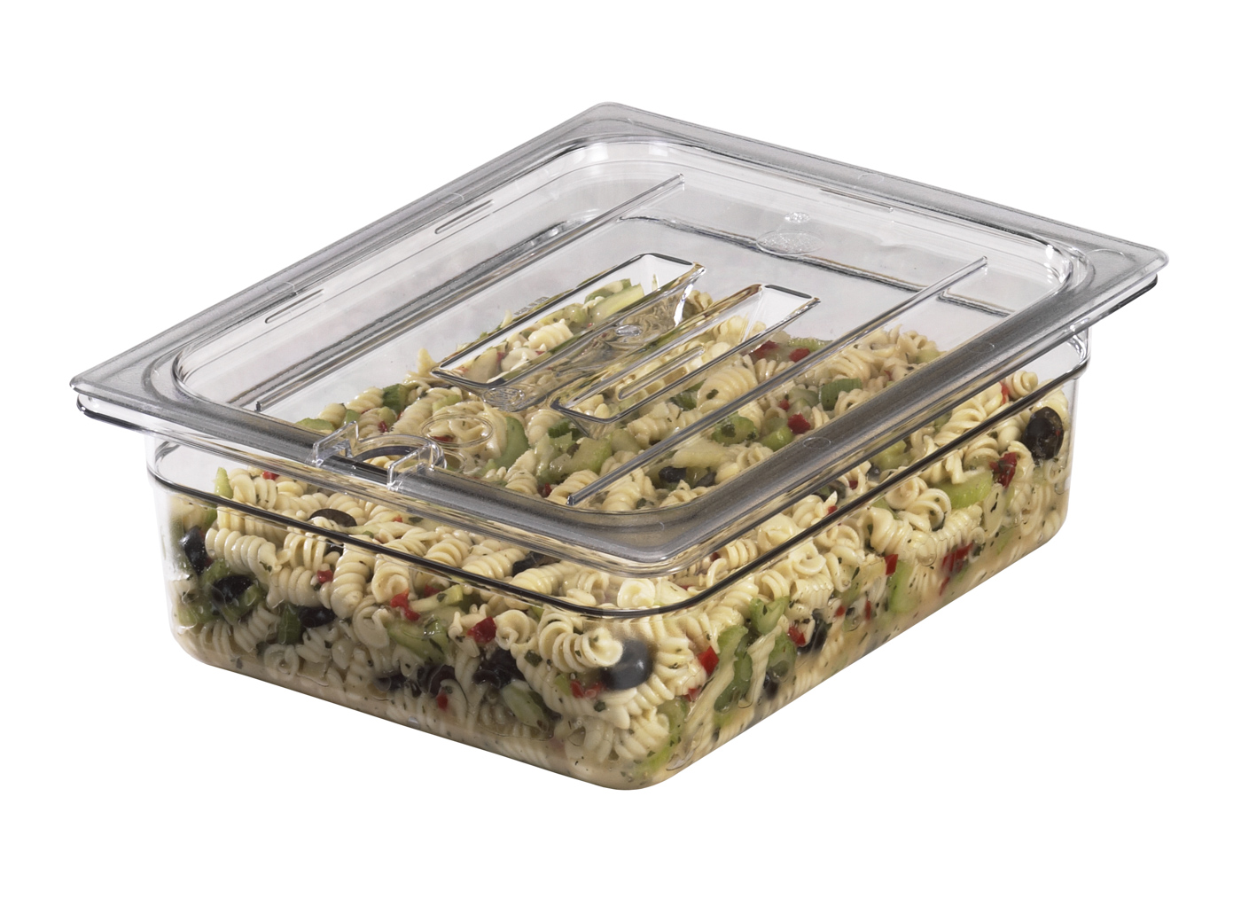 Camwear® GN-Behälter Deckel GN1/2 mit Kerbe und Griff von Cambro