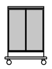 BLANCO Hohe Mittelwand, herausnehmbar, mit Regalleitern, Für Modelle: BW 36