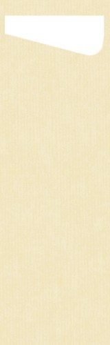 DUNI SACCHETTO Slim 230x70mm cream/Dunisoft-Serv.weiss 60 Stück