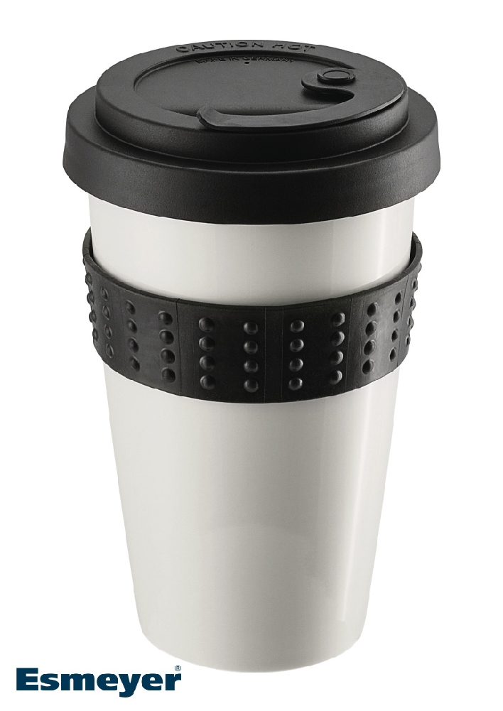 Schönwald COFFE-2-GO BECHER, Inhalt: 0,38 Liter, Farbe: weiß, Porzellan