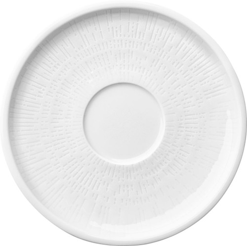 Schönwald Kollektion Shiro, Untertasse aus Porzellan, mit Struktur, weiß