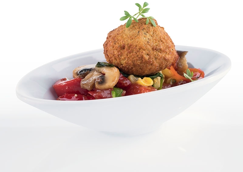 Schale -MINI- 13,5 x 7,5 cm, H: 3 cm Melamin, weiß 0,07 Liter Verpackungseinheit: 20 Stück spülmaschinengeeignet stapelbar