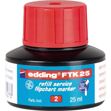 edding Nachfülltusche FTK25 rot 25ml
