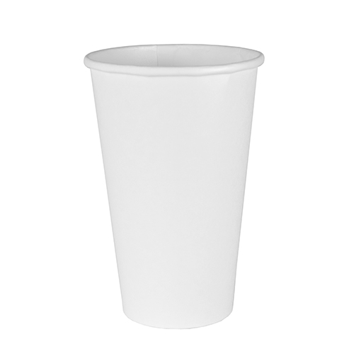 50 Trinkbecher, Pappe 0,4 l Ø 9 cm · 13,9 cm weiss von PAPSTAR