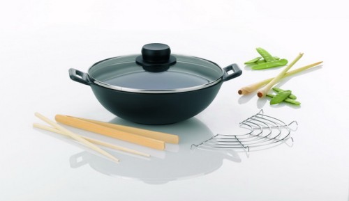 Kela Wok-Set Mini Gusseisen 5tlg 8cm 24cmØ