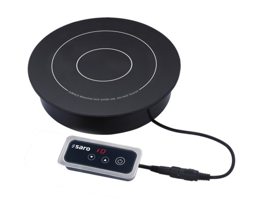 SARO Einbau-Induktionsplatte Modell EVA - Material: Boden Kunstoff / Platte Glass - Kochzonen: 1 - Für Töpfe, maximal: 200 mm - Zum