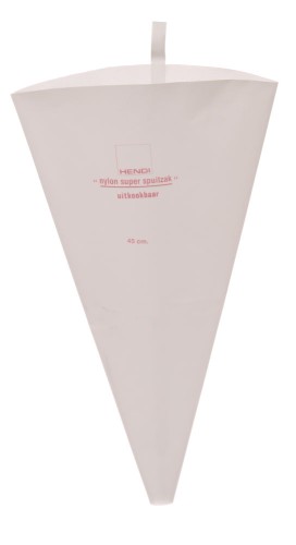 Spritzbeutel, hergestellt aus makellosem Nylon. Hochbelastbar, mit Hängeöse.