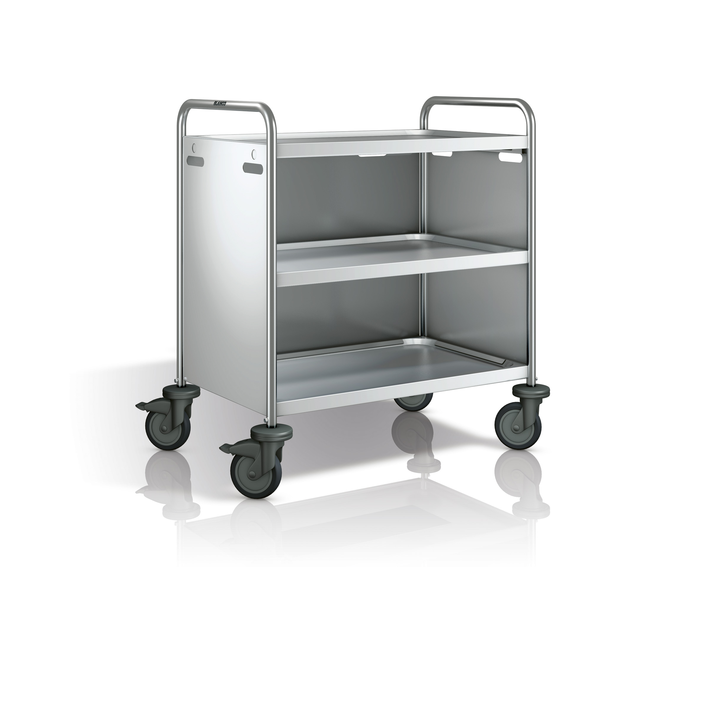 BLANCO Verkleidung 3-seitig aus Edelstahl, zum Einhängen an Servierwagen, zur Reinigung komplett abnehmbar, Für Modelle: SW 8x5-2, SW