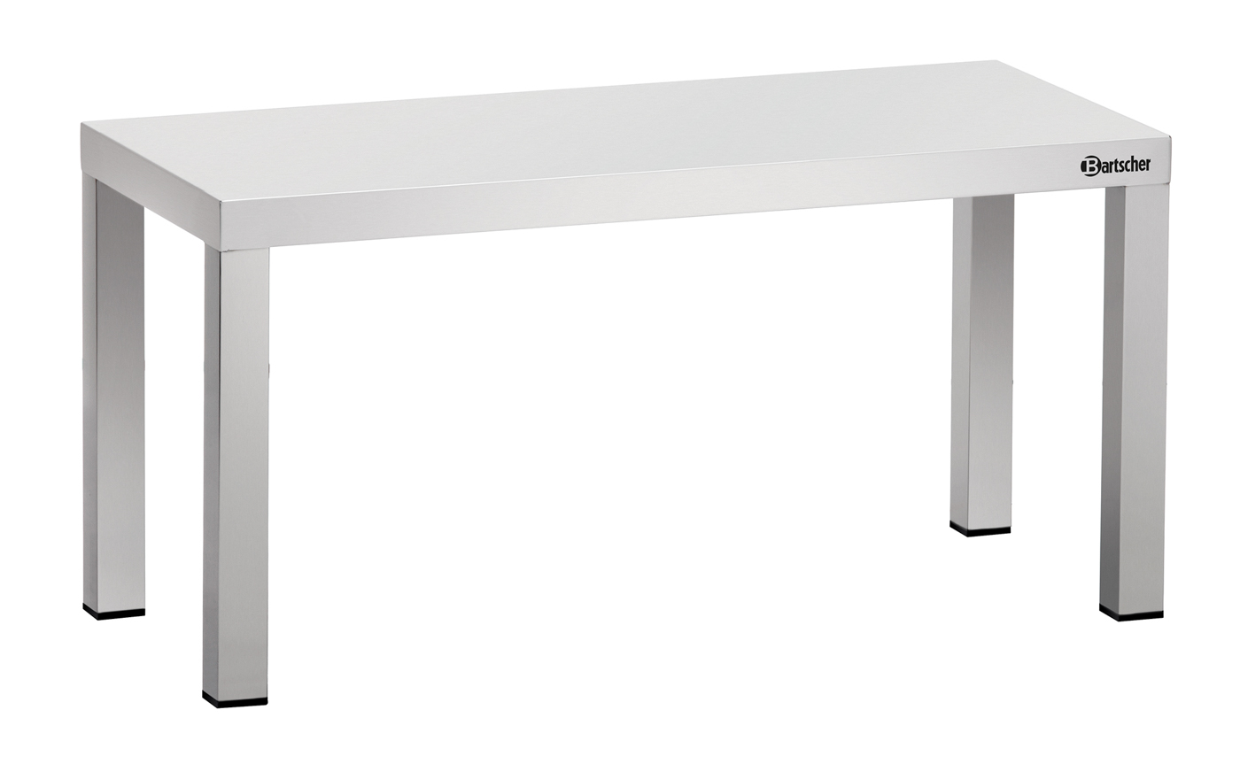 Bartscher Aufsatzbord, B800, 1 Bord | Allseitigabgekantet ,Stellfüße aus Vierkantrohr 25 x 25 mm| Maße: 80 x 35 x 40,0 cm. Gewicht: 5 kg