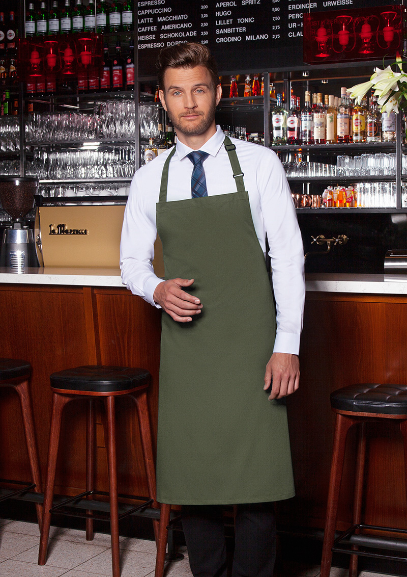 Latzschürze Basic mit Schnalle - Maße: 75 x 90 cm (Breite x Länge)