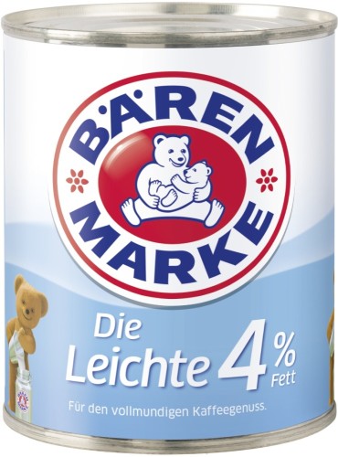 Bärenmarke Die Leichte 4% Kondensmilch 340G