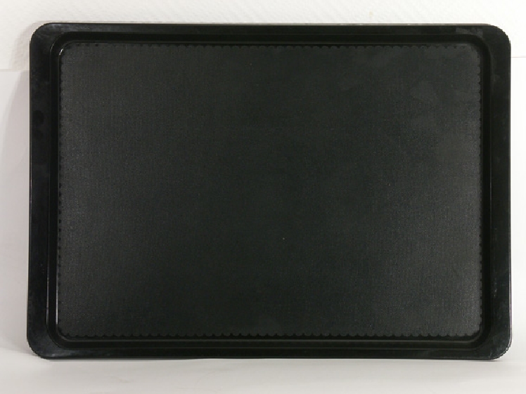 Serviertablett GN 1/1 53 x 32,5 cm, H: 1,5 cm glasfaserverstärkte Kunststoff anthrazit rutschfeste Oberfläche -NON-SLIP-