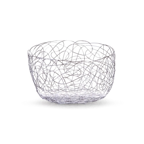 Zeller Obstschale, rund, Metall verchromt ø 22 x H 12 cm