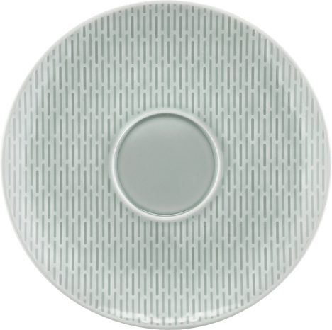 Bauscher Kombi-Untertasse aus der Kollektion scope glow sea, coup, relief, 16 cm, aus Porzellan