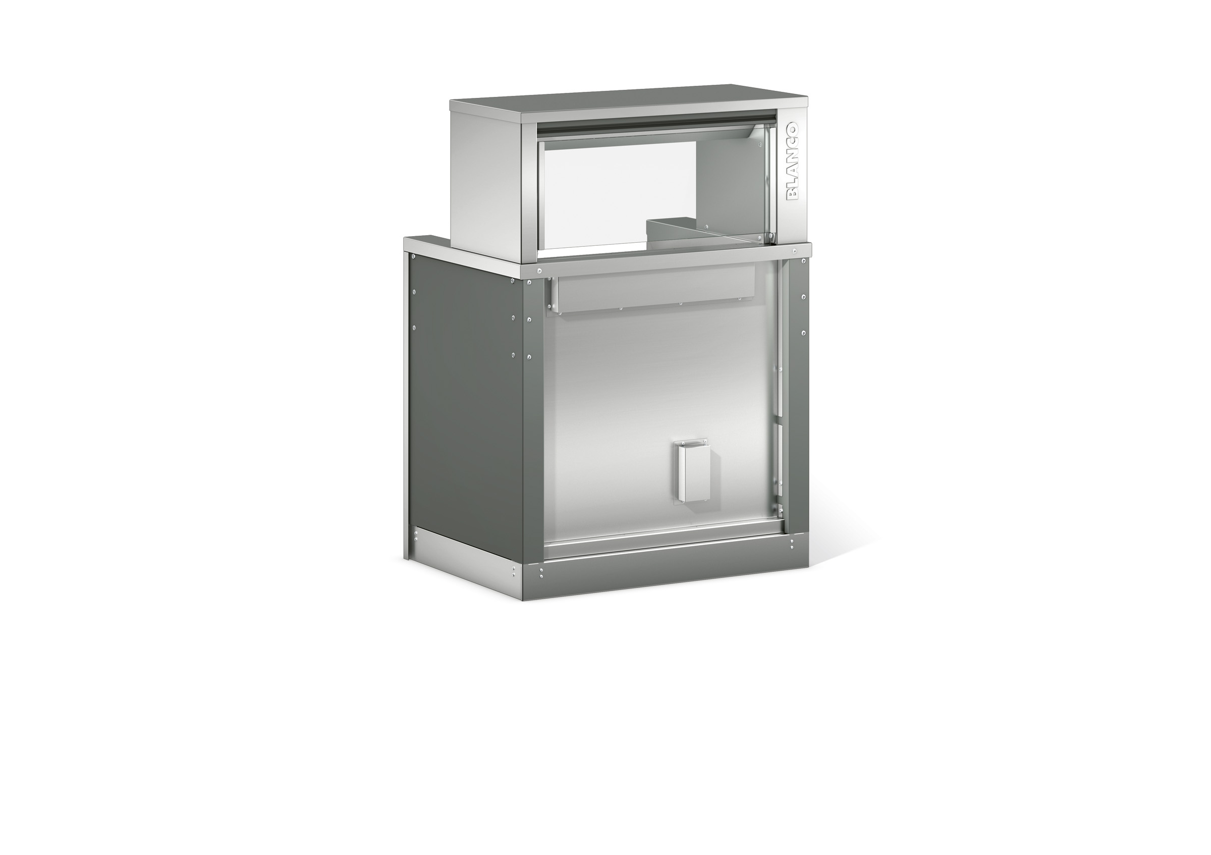 BLANCO Kochstation m. 2 integr. Induktionskochfeldern, (4 Kochzonen), m. Galerie u. elektrostatischer, Filter. ION TEC,