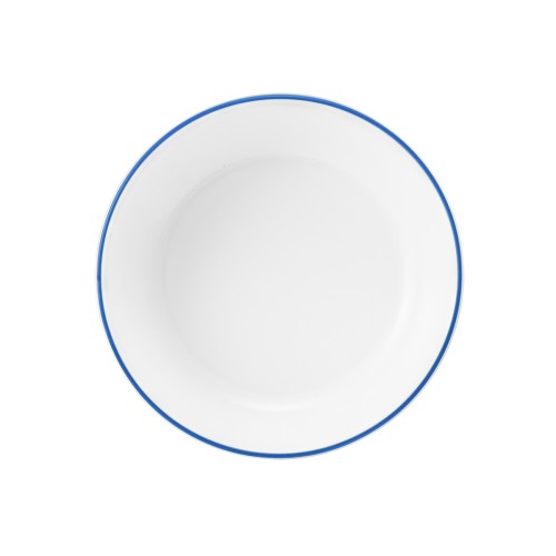 Seltmann Salats rund 12 cm, rund, Form: Community, Dekor: 57390 Streublume blaue Linie, hohe Kantenschlagfestigkeit, Made in Germany