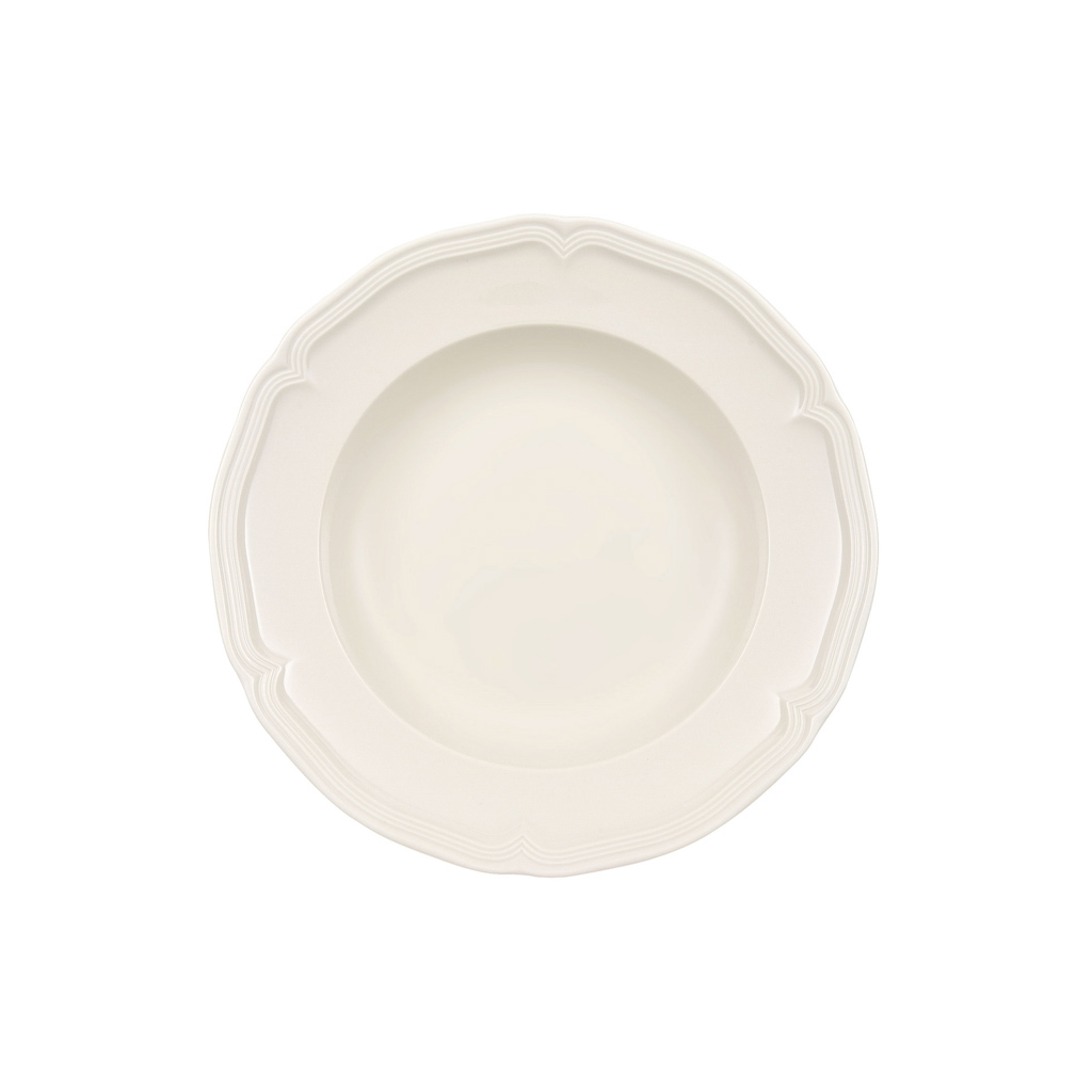 Villeroy und Boch Suppenteller - Maße: 22,5 x 22,5 x 4 cm / Ser.: Manoir