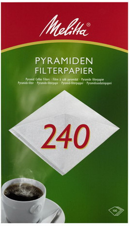 Melitta Filterpapier - Größe Pa SF 240 G - Inhalt 100 Stück