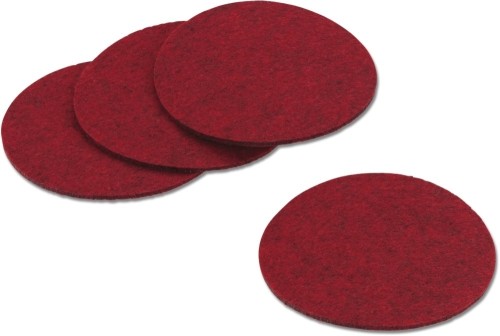 KELA Untersetzer Alia Filz altrot 4Stk 0,4cm 10,0cmØ