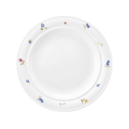 Seltmann Teller flach 20 cm Fahne, rund, Form: Community, Dekor: 57391 Streublume, hohe Kantenschlagfestigkeit, Made in Germany