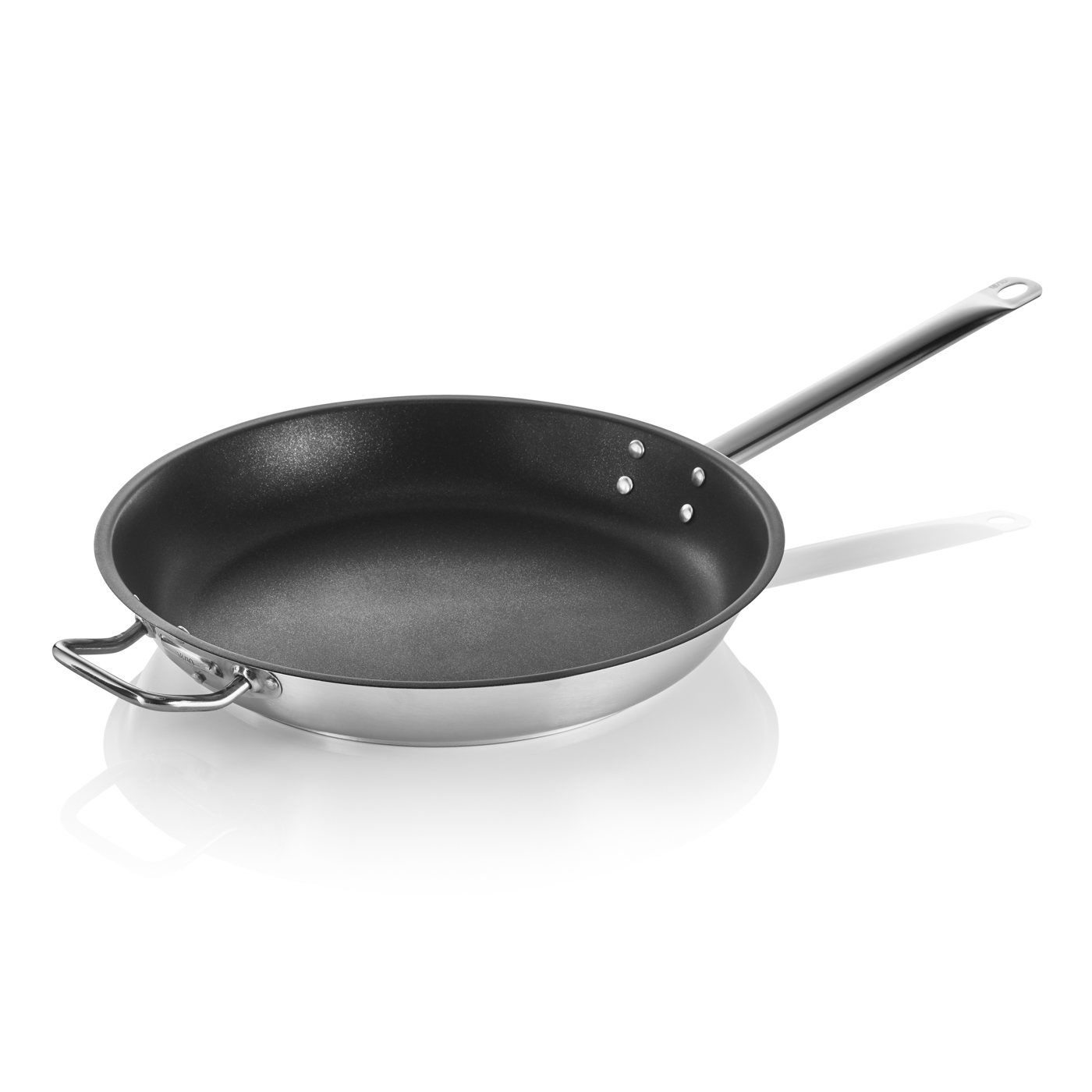 Pfanne Cookware 21 mit PTFE Antihaftbeschichtung, Ø 40 cm, Chromnickelstahl 18/10 Mit PTFE-Antihaftbeschichtung