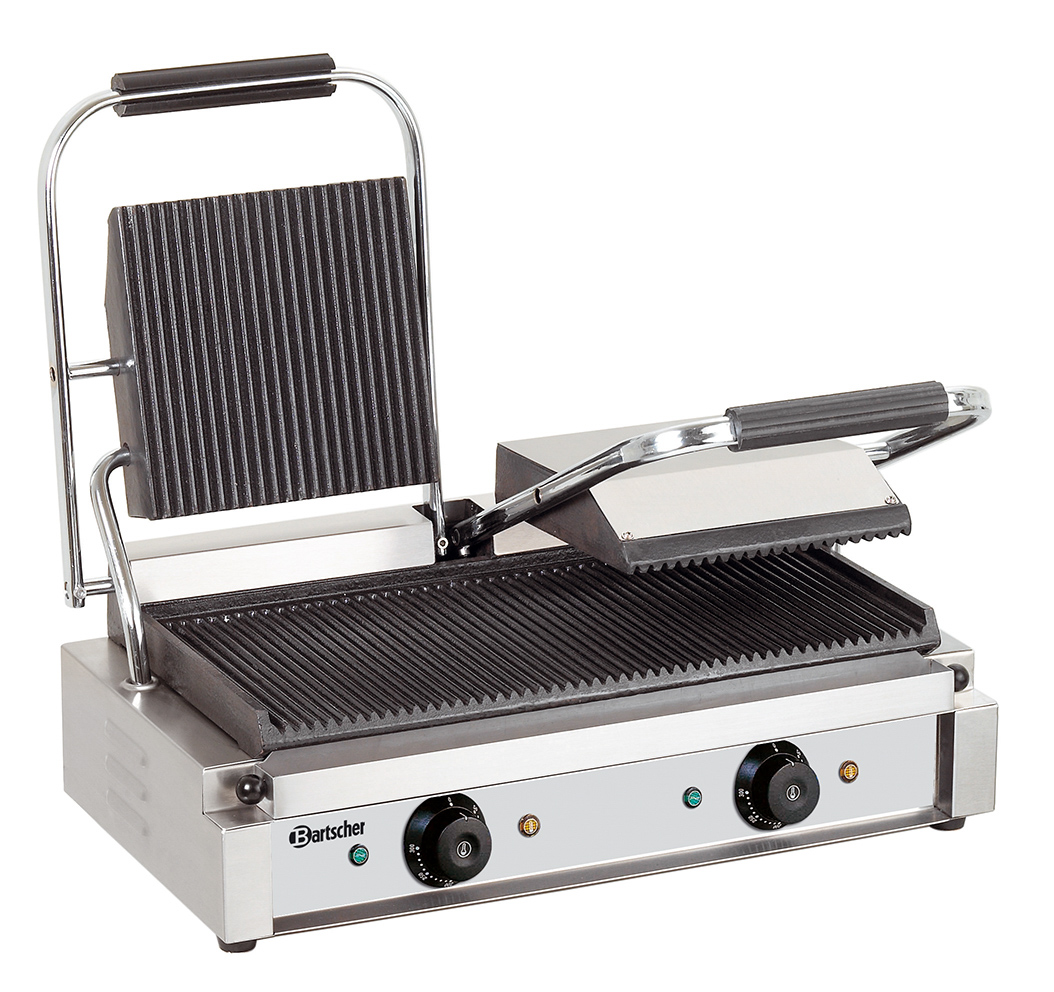 Bartscher Kontaktgrill 3600 2R | Programmierung:- | Maße: 57 x 39,5 x 21,0 cm. Gewicht: 26 kg