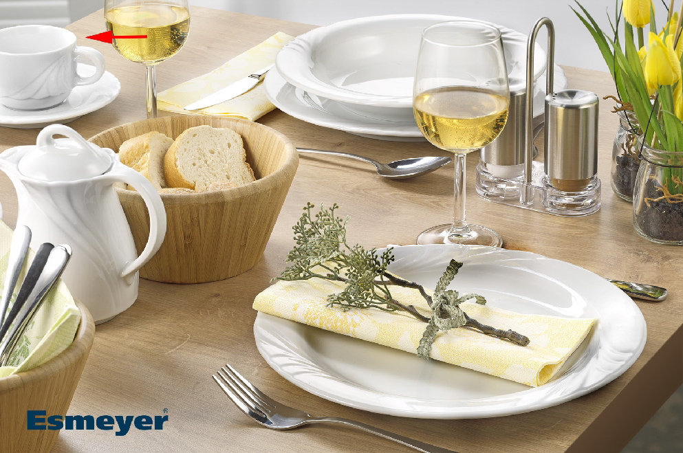 Kaffeeobertasse AMBIENTE, Inhalt 0,18 ltr., ohne Untertasse, uni weiss, Eschenbach, Porzellan