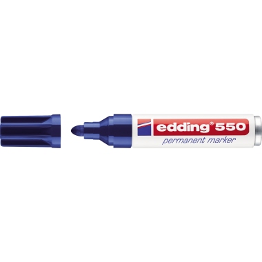 edding Permanentmarker 550 3-4mm blau Rundspitze nachfüllbar