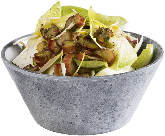 Schale -ELEMENT- Ø 16 cm, H: 7 cm Melamin Farbe: Betonoptik 0,5 Liter spülmaschinengeeignet stapelbar nicht