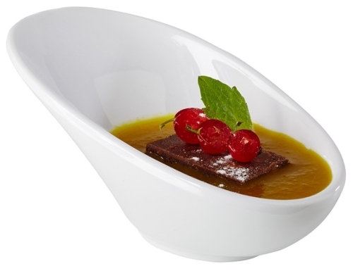 Schale -MINI- 11,5 x 6 cm, H: 5,5 cm Melamin, weiß 0,04 Liter Verpackungseinheit: 24 Stück spülmaschinengeeignet stapelbar