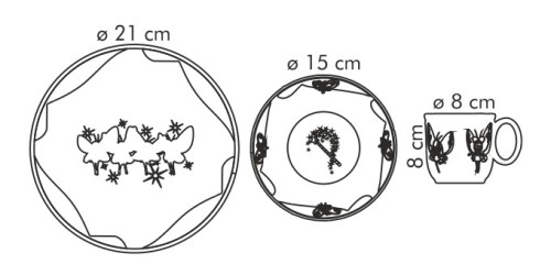 Ess-Set BAMBINI, kleine Feen, 3 St.