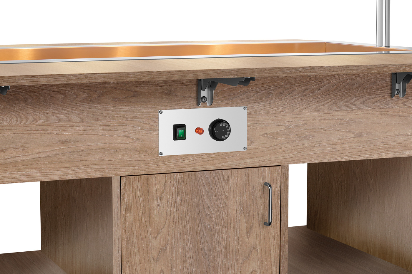 Bartscher Buffetwagen Kids W4110-150U |Temperaturbereich von: 30 °C | Maße: 142,5 x 116x 120,0 cm. Gewicht: 96 kg