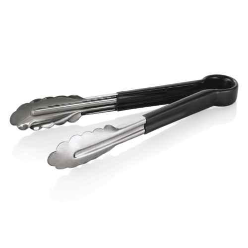 HACCP Universalzange, Material: Chromnickelstahl, Kunststoff. Serie: Tongs 1546 HACCP. Farbe: schwarz. Maße: Länge: 230 mm