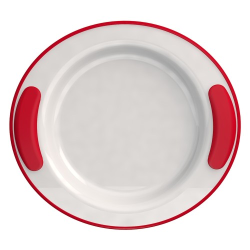 Ornamin Thermoteller 201, Ø25,5cm Papagei rot